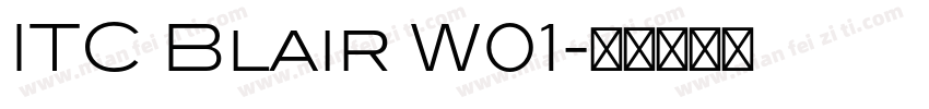 ITC Blair W01字体转换